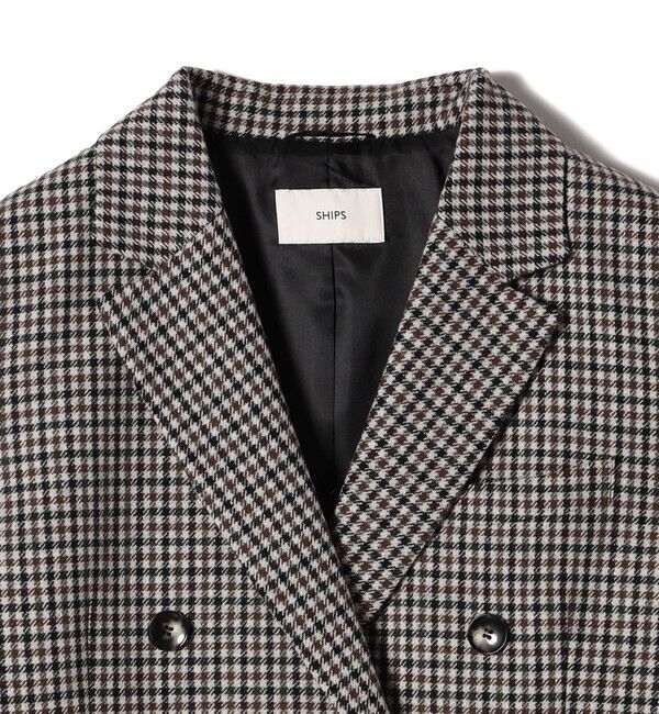 SHIPS for women「ツイード ダブル ジャケット」|テーラードジャケット|