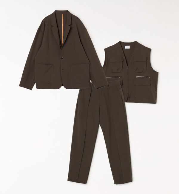 SHIPS any「SHIPS any: 〈洗濯機可能〉ストレッチ ナイロン マルチポケット ベスト (セットアップ対応)◇」|ベスト・ジレ|