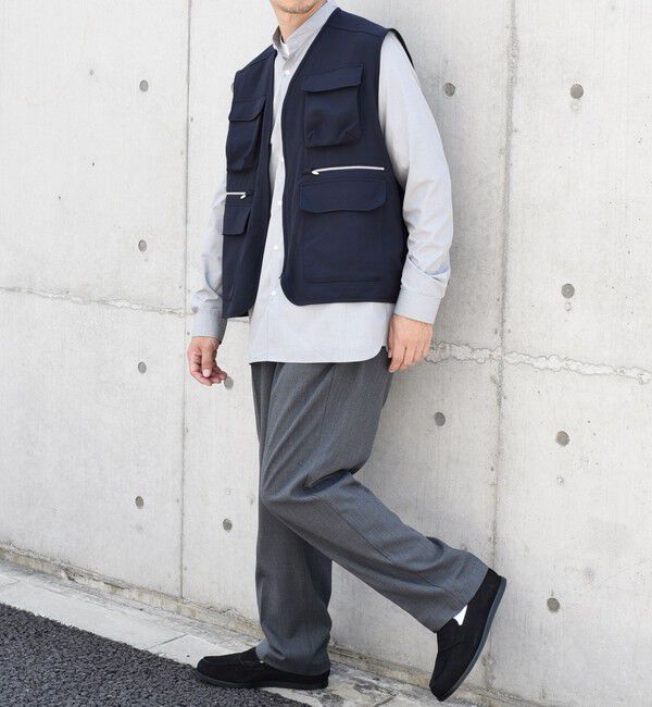 SHIPS any「SHIPS any: 〈洗濯機可能〉ストレッチ ナイロン マルチポケット ベスト (セットアップ対応)◇」|ベスト・ジレ|