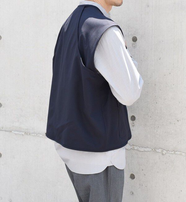 SHIPS any「SHIPS any: 〈洗濯機可能〉ストレッチ ナイロン マルチポケット ベスト (セットアップ対応)◇」|ベスト・ジレ|