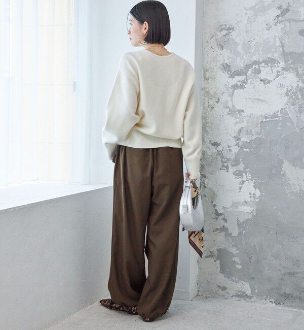 SHIPS for women「〈手洗い可能〉7G ウール カシミヤ ヘンリーネック 2WAY プルオーバー」|ニット・セーター|