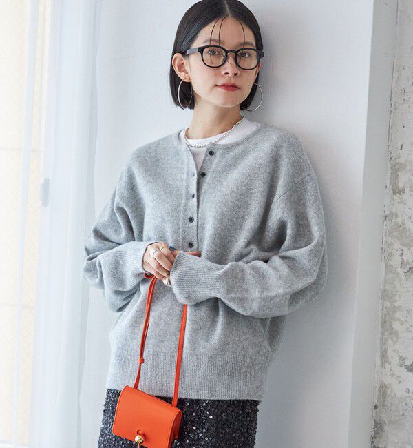 SHIPS for women「〈手洗い可能〉7G ウール カシミヤ ヘンリーネック 2WAY プルオーバー」|ニット・セーター|