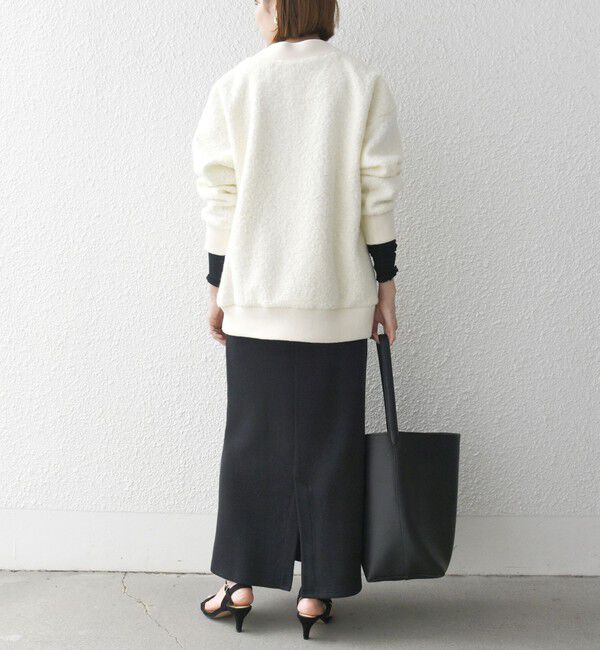 SHIPS any「SHIPS any: ナッピング ボア Vネック カーディガン ジャケット」|カーディガン|