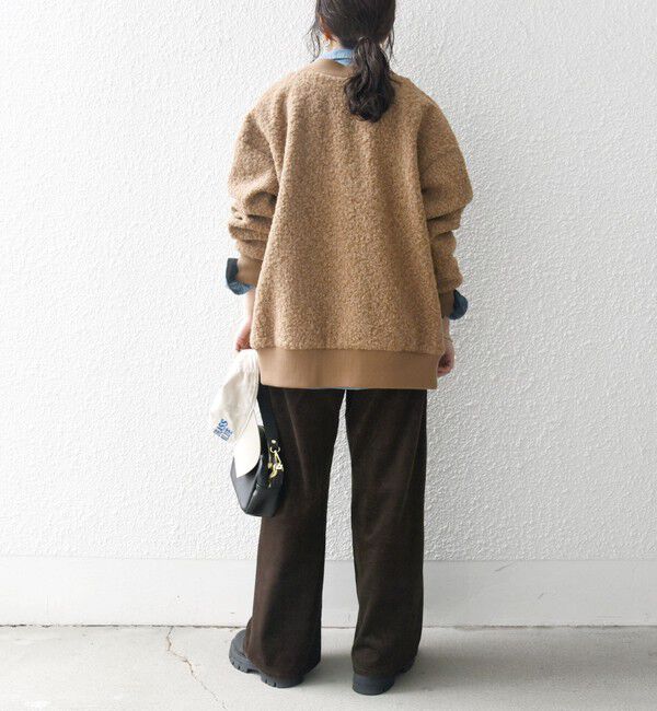 SHIPS any「SHIPS any: ナッピング ボア Vネック カーディガン ジャケット」|カーディガン|