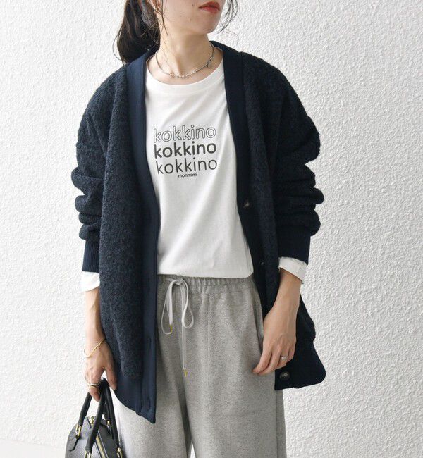 SHIPS any「SHIPS any: ナッピング ボア Vネック カーディガン ジャケット」|カーディガン|