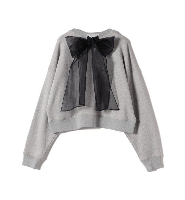 SHIPS for women「Wai＋:〈手洗い可能〉裏毛 オーガンジー スウェット」|スウェット・ジャージ|