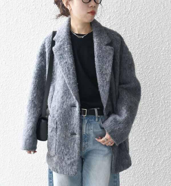 SHIPS any「SHIPS any: ウール ミックス シャギー シングル コート」|その他|