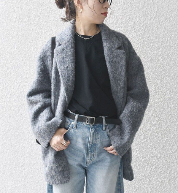 SHIPS any「SHIPS any: ウール ミックス シャギー シングル コート」|その他|