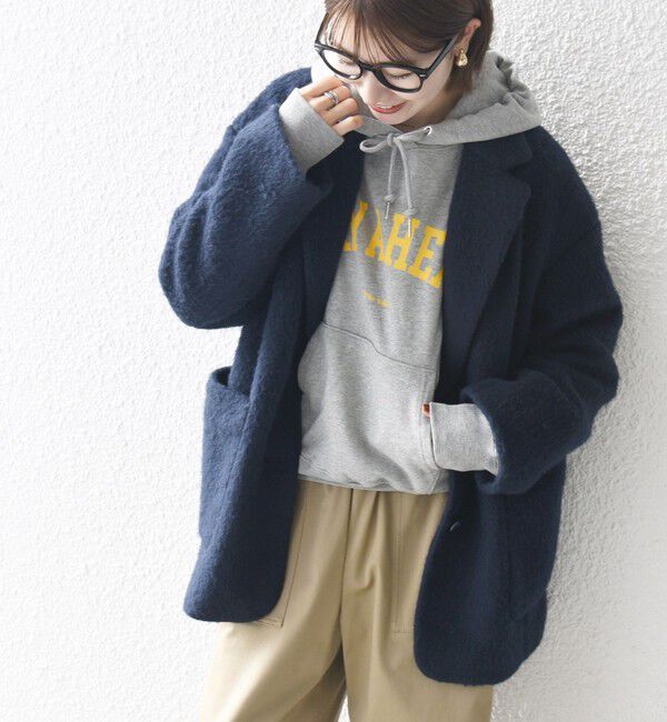 SHIPS any「SHIPS any: ウール ミックス シャギー シングル コート」|その他|