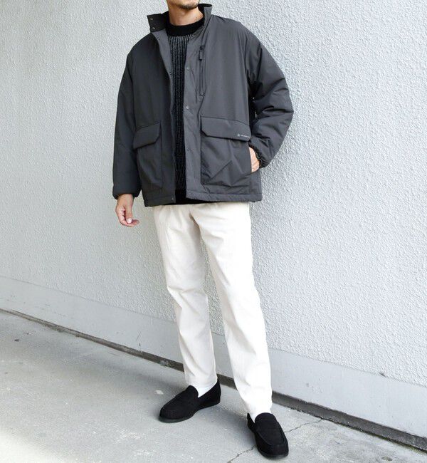 SHIPS any「SHIPS any:〈撥水・防風等〉多機能 中綿 2トーン スタンド ブルゾン◇」|ブルゾン・スタジャン|