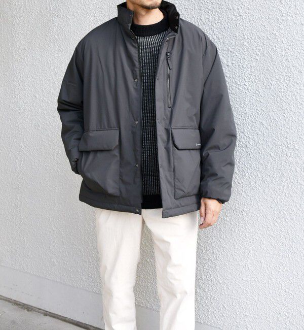 SHIPS any「SHIPS any:〈撥水・防風等〉多機能 中綿 2トーン スタンド ブルゾン◇」|ブルゾン・スタジャン|