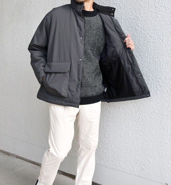 SHIPS any「SHIPS any:〈撥水・防風等〉多機能 中綿 2トーン スタンド ブルゾン◇」|ブルゾン・スタジャン|