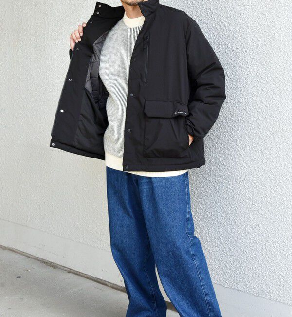SHIPS any「SHIPS any:〈撥水・防風等〉多機能 中綿 2トーン スタンド ブルゾン◇」|ブルゾン・スタジャン|