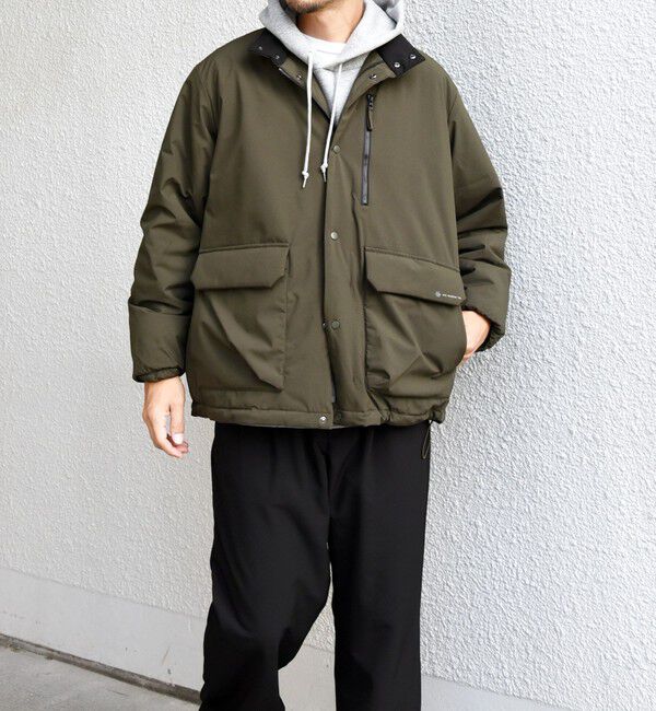 SHIPS any「SHIPS any:〈撥水・防風等〉多機能 中綿 2トーン スタンド ブルゾン◇」|ブルゾン・スタジャン|
