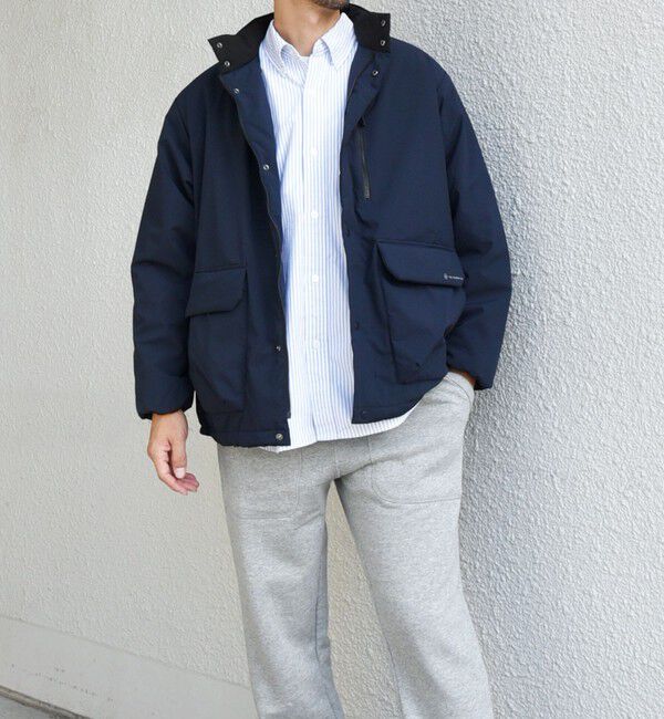 SHIPS any「SHIPS any:〈撥水・防風等〉多機能 中綿 2トーン スタンド ブルゾン◇」|ブルゾン・スタジャン|