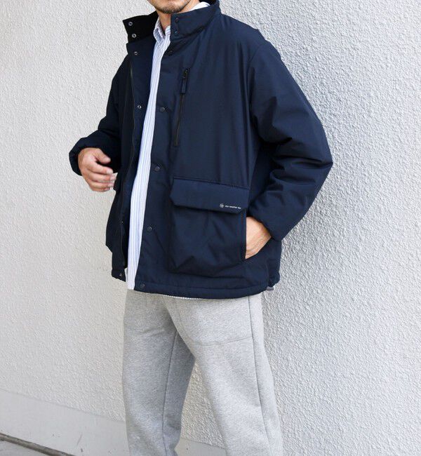 SHIPS any「SHIPS any:〈撥水・防風等〉多機能 中綿 2トーン スタンド ブルゾン◇」|ブルゾン・スタジャン|