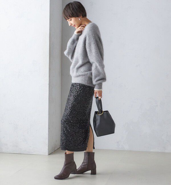 SHIPS for women「杢 FOX クルーネック プルオーバー」|ニット・セーター|