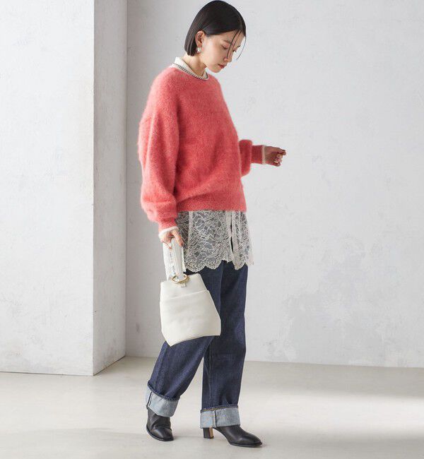 SHIPS for women「杢 FOX クルーネック プルオーバー」|ニット・セーター|