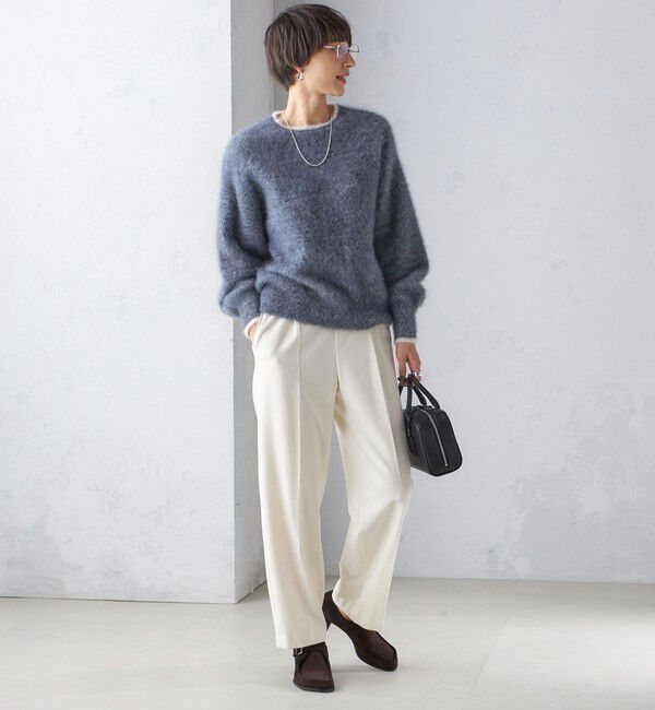 SHIPS for women「杢 FOX クルーネック プルオーバー」|ニット・セーター|