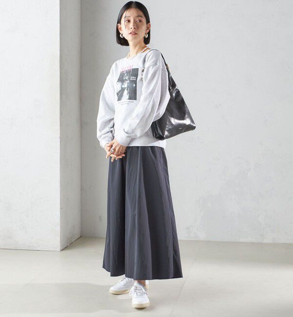 SHIPS for women「〈洗濯機可能〉LIMONTA EAST ビンテージ タフタ ギャザー スカート」|フレア|