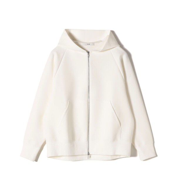 SHIPS for women「〈洗濯機可能〉ダンボール フーディー ジップ ブルゾン」|パーカー|