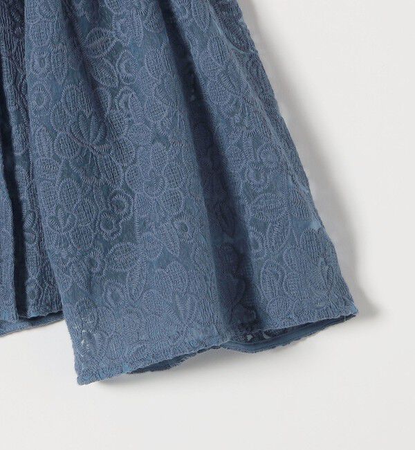 SHIPS any「SHIPS any:〈手洗い可能〉フラワーレース エンブロイダリー フレア シアー ブラウス」|シャツ・ブラウス|