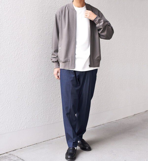 SHIPS any「SHIPS any:〈手洗い可能〉スマート フィット ショート ジップ ブルゾン◇」|ブルゾン・スタジャン|