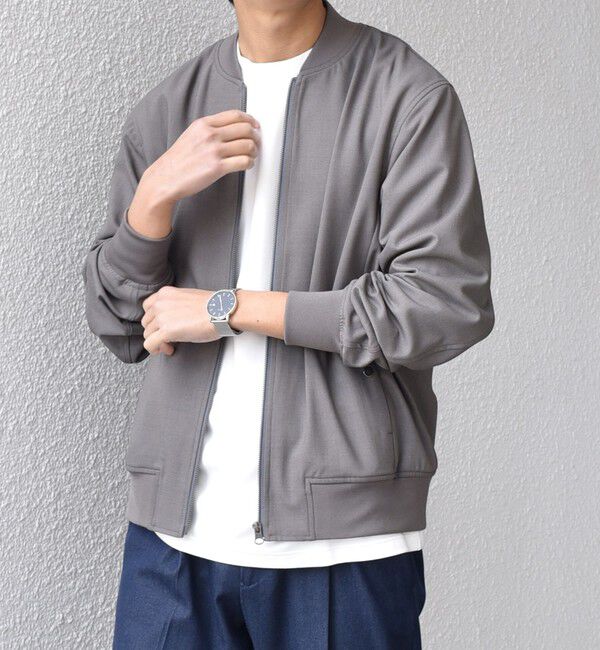 SHIPS any「SHIPS any:〈手洗い可能〉スマート フィット ショート ジップ ブルゾン◇」|ブルゾン・スタジャン|