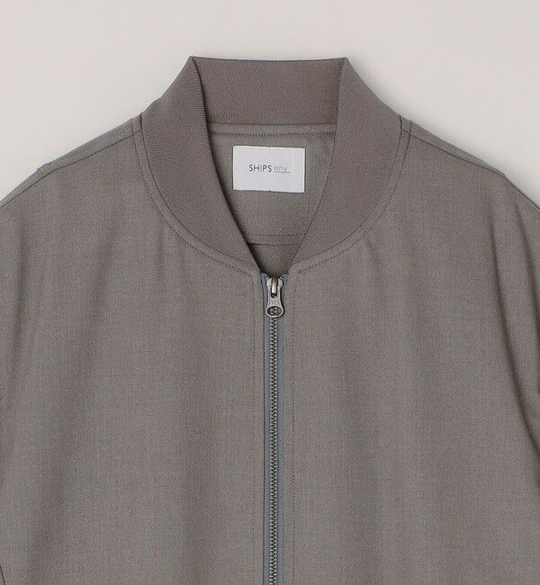 SHIPS any「SHIPS any:〈手洗い可能〉スマート フィット ショート ジップ ブルゾン◇」|ブルゾン・スタジャン|