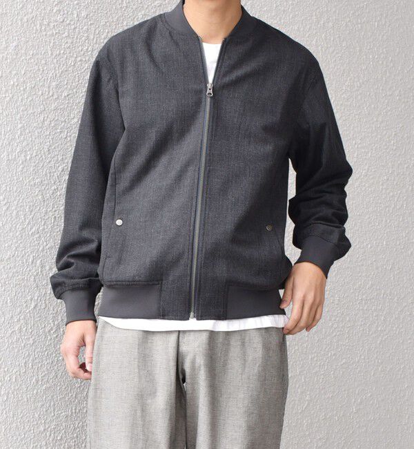 SHIPS any「SHIPS any:〈手洗い可能〉スマート フィット ショート ジップ ブルゾン◇」|ブルゾン・スタジャン|