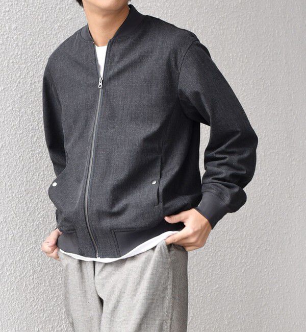 SHIPS any「SHIPS any:〈手洗い可能〉スマート フィット ショート ジップ ブルゾン◇」|ブルゾン・スタジャン|