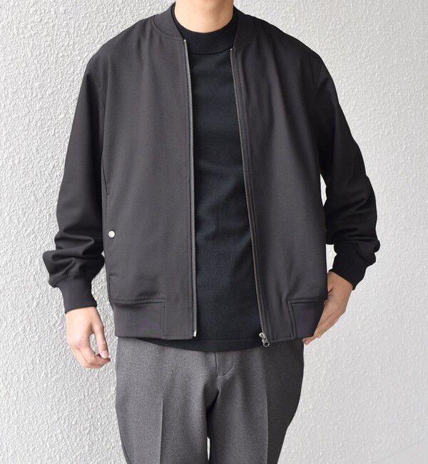 SHIPS any「SHIPS any:〈手洗い可能〉スマート フィット ショート ジップ ブルゾン◇」|ブルゾン・スタジャン|