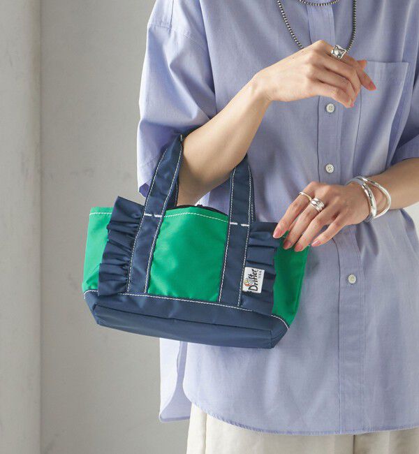 SHIPS for women「【SHIPS別注】Drifter:フリル ミニ トート」|トートバッグ|グリーン