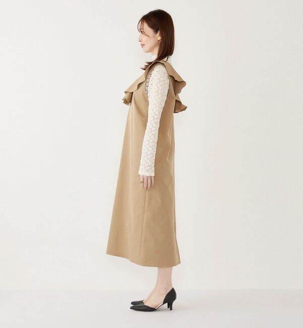 SHIPS Colors 「SHIPS Colors:〈手洗い可能〉ラッフル ジャンパースカート」|ジャンパースカート|