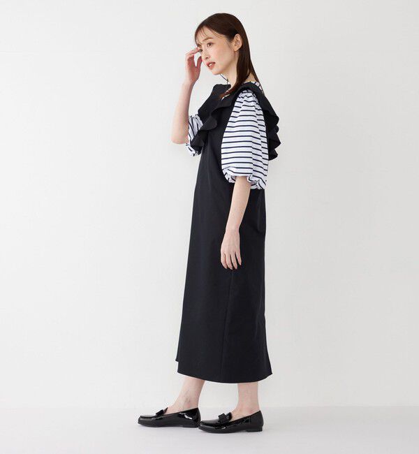 SHIPS Colors 「SHIPS Colors:〈手洗い可能〉ラッフル ジャンパースカート」|ジャンパースカート|