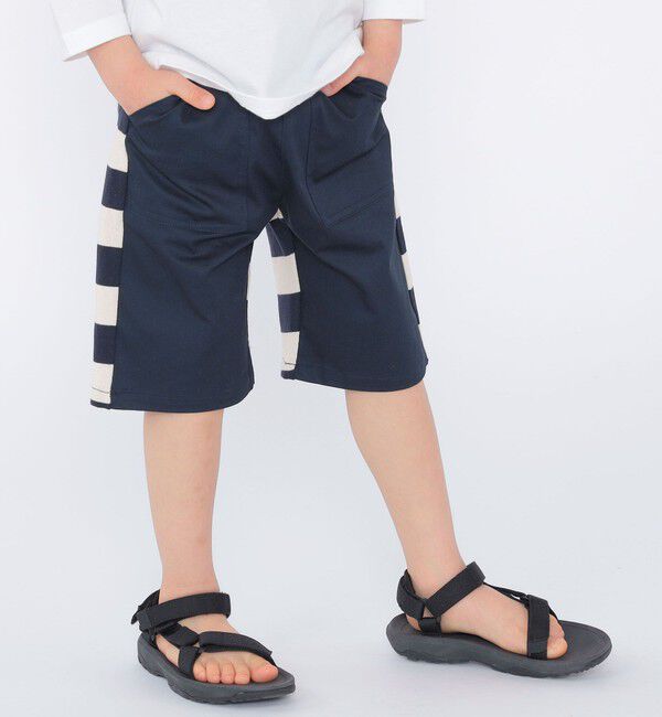 SHIPS KIDS「SHIPS KIDS:100～130cm / バック ボーダー ショーツ」|その他|ネイビー