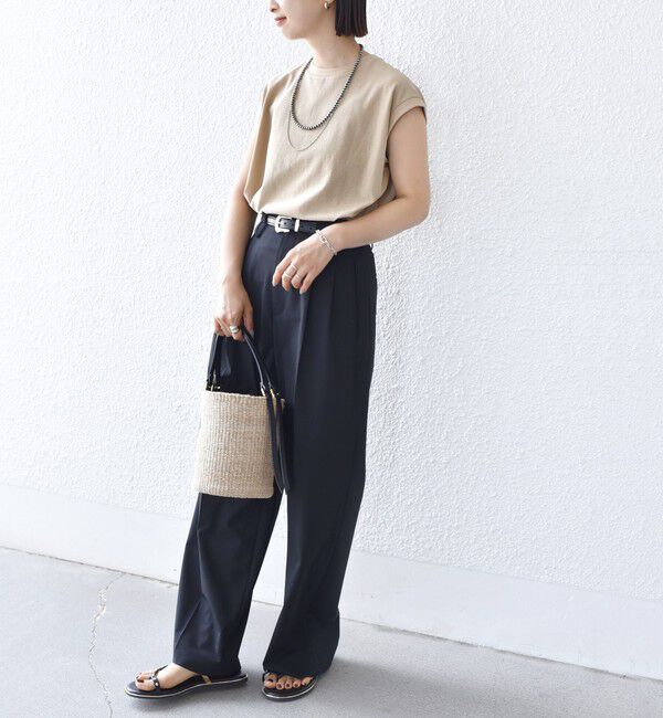 SHIPS for women「〈手洗い可能〉DEPEND アムンゼン ノースリーブ カットソー」|Tシャツ・カットソー|