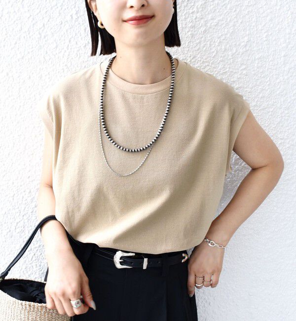 SHIPS for women「〈手洗い可能〉DEPEND アムンゼン ノースリーブ カットソー」|Tシャツ・カットソー|