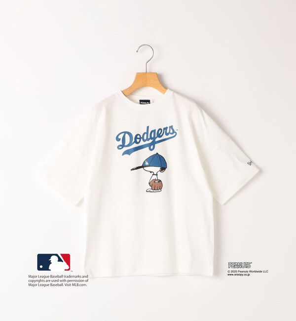 SHIPS KIDS「SHIPS KIDS:130～170cm / PEANUTS&times;MLB プリント Tシャツ」|Tシャツ・カットソー|ホワイト
