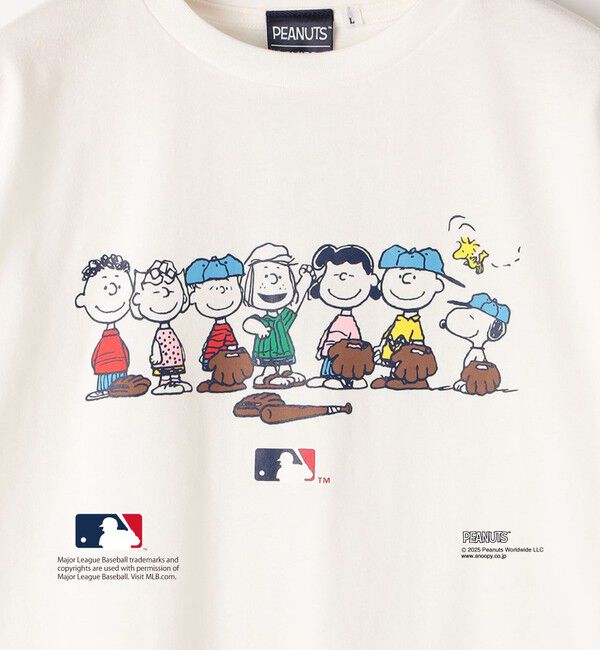 SHIPS KIDS「SHIPS KIDS:130～170cm / PEANUTS&times;MLB プリント Tシャツ」|Tシャツ・カットソー|