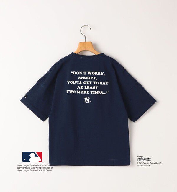 SHIPS KIDS「SHIPS KIDS:130～170cm / PEANUTS&times;MLB プリント Tシャツ」|Tシャツ・カットソー|