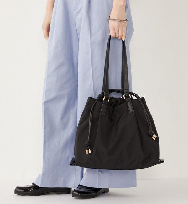 SHIPS Colors 「SHIPS Colors:巾着 トート バッグ◇」|トートバッグ|ブラック