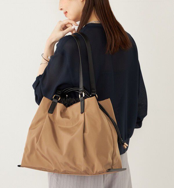 SHIPS Colors 「SHIPS Colors:巾着 トート バッグ◇」|トートバッグ|キャメル