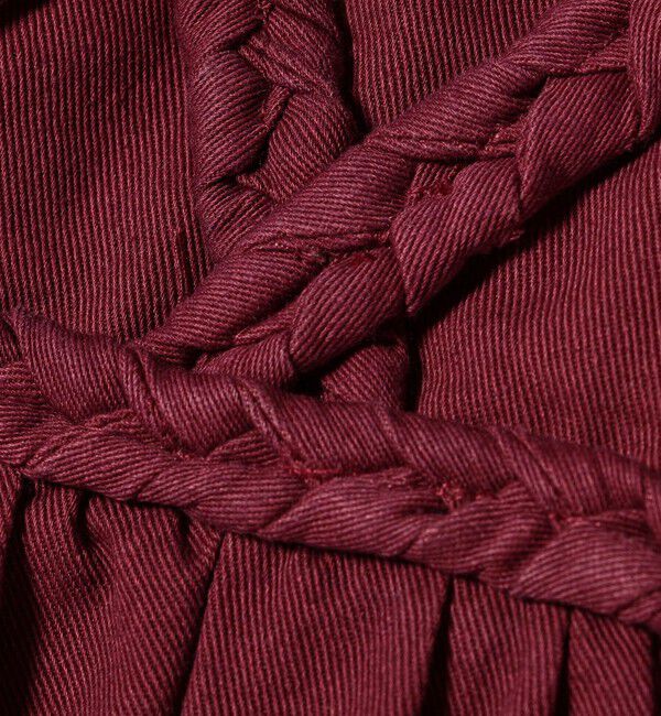 SHIPS any「bon_meur:〈手洗い可能〉ロープ編み コットン ワイド ギャザー サロペット」|オールインワン|