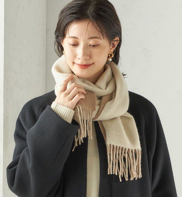 SHIPS for women「カシミヤ リバーシブル マフラー」|マフラー|