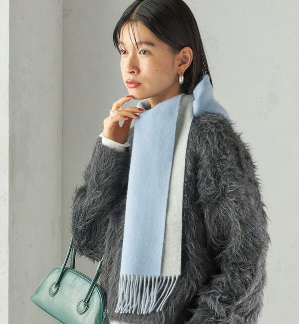 SHIPS for women「カシミヤ リバーシブル マフラー」|マフラー|
