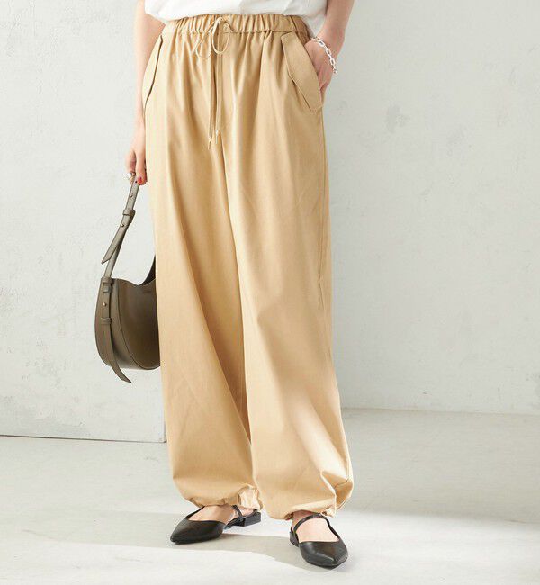 SHIPS for women「〈手洗い可 / 撥水加工〉サイド ポケット 裾 ドロスト パンツ」|その他|