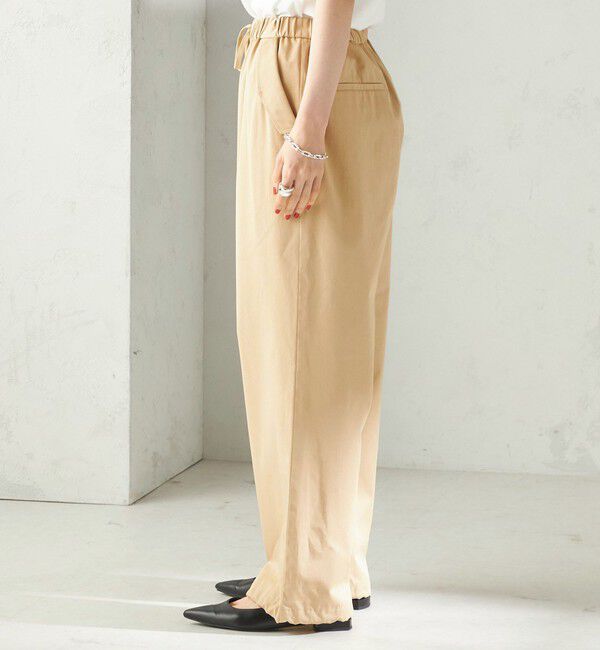 SHIPS for women「〈手洗い可 / 撥水加工〉サイド ポケット 裾 ドロスト パンツ」|その他|