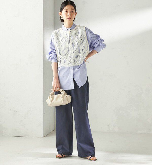 SHIPS for women「〈手洗い可 / 撥水加工〉サイド ポケット 裾 ドロスト パンツ」|その他|