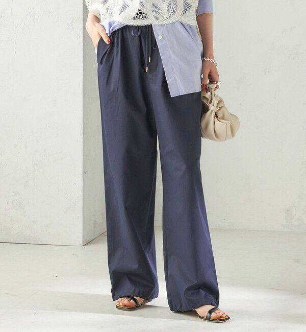 SHIPS for women「〈手洗い可 / 撥水加工〉サイド ポケット 裾 ドロスト パンツ」|その他|